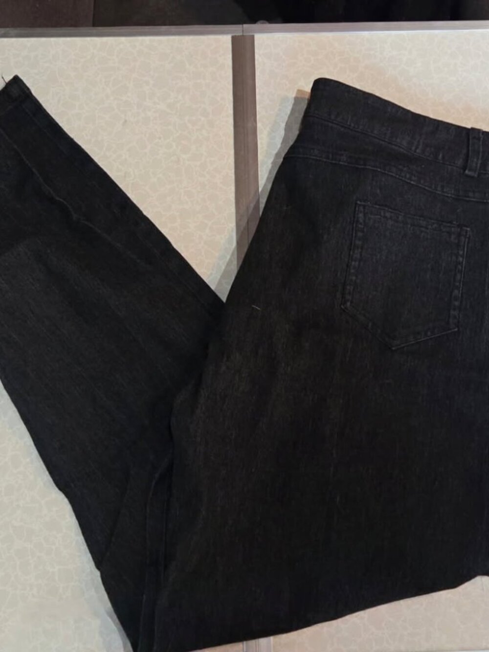 NWOT JettJeans Black Straight Fit Stretch Jeans 44W / 30L Men's Skinny Jeans